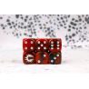 Conquest Logo on Red and Black Dice "First Blood"