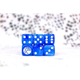 Nords Faction Dice on Bright Blue swirl Dice