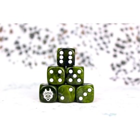 W’adrh?n Faction Dice on Green swirl Dice