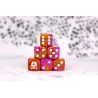 Old Dominion Faction Dice on Purple and Gold Dice