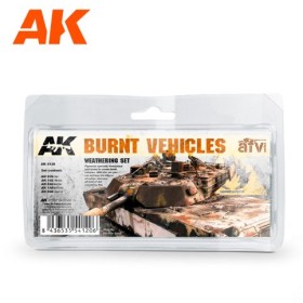 BURNT VEHICLES SET