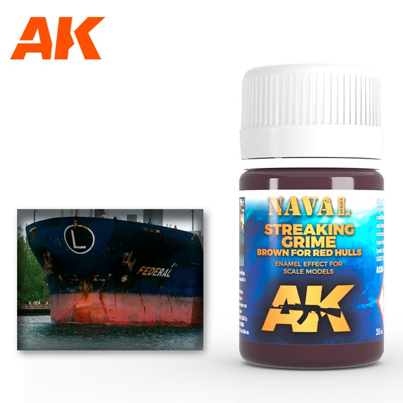 BROWN STREAKING GRIME FOR RED HULLS