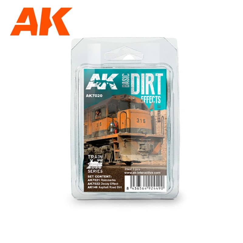 BASIC DIRT EFFECTS WEATHERING SET TRAIN SERIES BASIC DIRT EFFECTS WEATHERING SET TRAIN SERIES