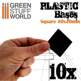 Socles CARRÉS 40x40 mm en Plastique