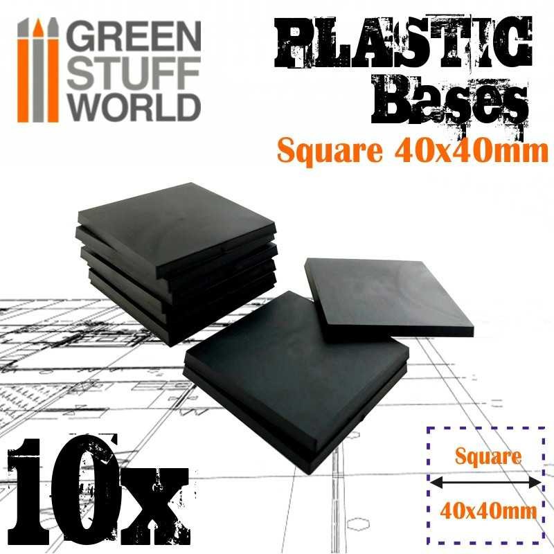 Socles CARRÉS 40x40 mm en Plastique