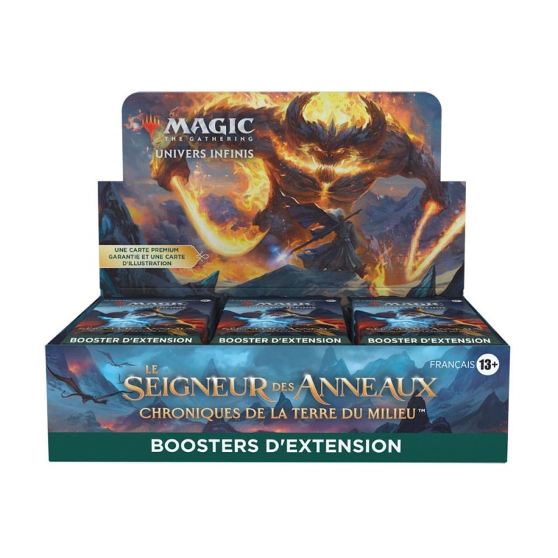 MTG Le Seigneur des Anneaux : chroniques de la Terre du Milieu présentoir boosters d'extension (30) *FRANCAIS* MTG Le Seigneur des Anneaux : chroniques de la Terre du Milieu présentoir boosters d'extension (30) *FRANCAIS*
