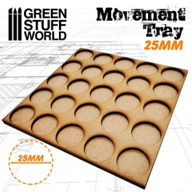 Plateaux de Mouvement MDF 25mm 5x5Hordes en Ligne