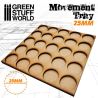 Plateaux de Mouvement MDF 25mm 5x5Hordes en Ligne