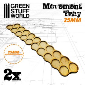 Plateaux de Mouvement MDF 25mm x10Horde