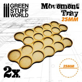 Plateaux de Mouvement MDF 25mm x10Horde
