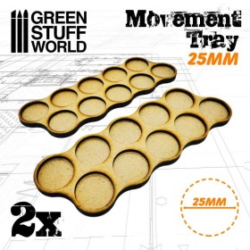 Plateaux de Mouvement MDF 25mm x10Horde