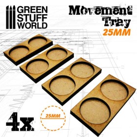 Plateaux de Mouvement MDF 25mm 2x1Hordes en Ligne