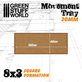 Plateaux de Mouvement MDF 20mm 8x3