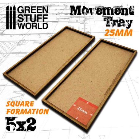 Plateaux de Mouvement MDF 25mm 5x2