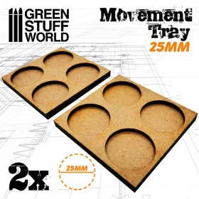 Plateaux de Mouvement MDF 25mm 2x2 Hordes en Ligne