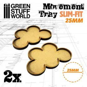 Plateaux de Mouvement MDF 25mm x 10 - Skirmish