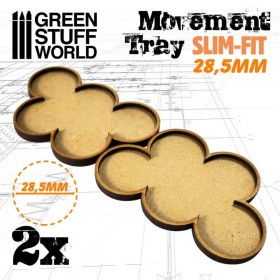 Plateaux de Mouvement MDF 28,5mm x5 - SLIM-FIT