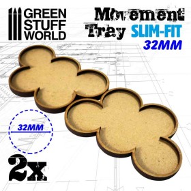Plateaux de Mouvement MDF 32mm x 5 - Skirmish