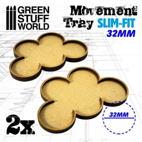 Plateaux de Mouvement MDF 32mm x 5 - Skirmish