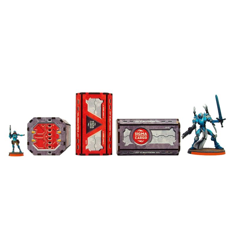 Precinct Sigma Containers (3) Prepainted (Grey/Red) Precinct Sigma Containers (3) Prepainted (Grey/Red)