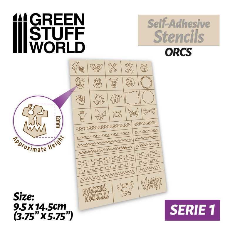 Pochoirs auto-adhésifs - Orcs