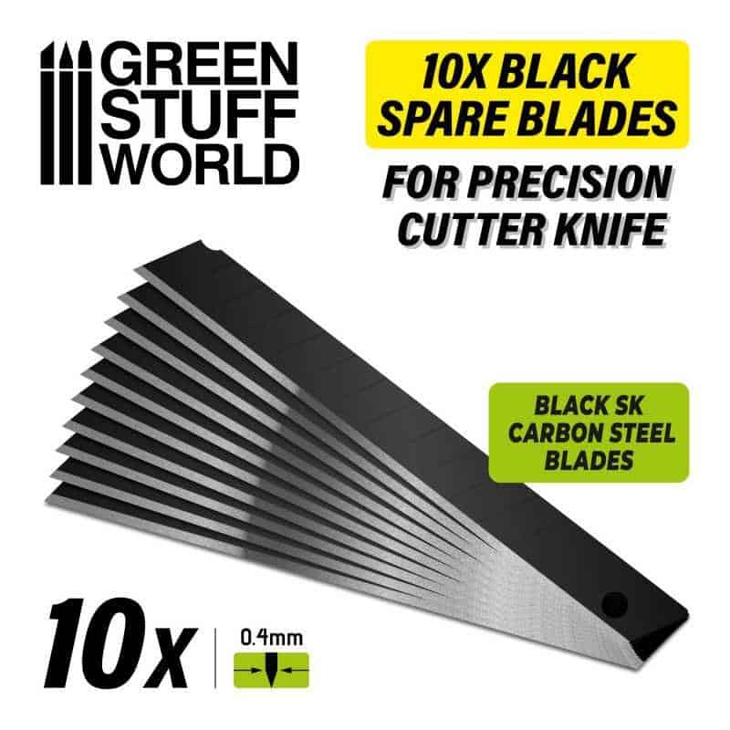 Pack de 10x LAMES NOIRES 9mm