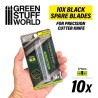 Pack de 10x LAMES NOIRES 9mm