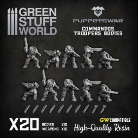 Corps de soldats commando