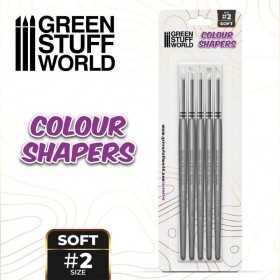 Pinceau Silicone - Colour Shapers TAILLE 2 - BLANC SOUPLE
