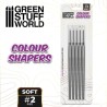 Pinceau Silicone - Colour Shapers TAILLE 2 - BLANC SOUPLE