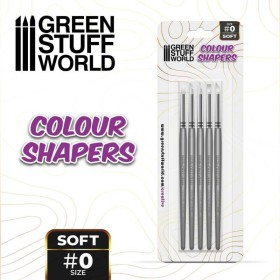 Pinceau Silicone - Colour Shapers TAILLE 0 - BLANC SOUPLE
