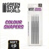 Pinceau Silicone - Colour Shapers TAILLE 0 - BLANC SOUPLE