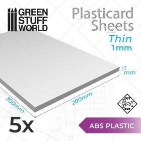 Plaque de Plasticard - 1 mm...
