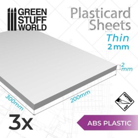Plaque de Plasticard - 2 mm...