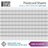 Plaque de Plasticard texturé RECTANGLES PETITS