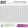 Plaque de Plasticard texturé PAVE RECTANGULAIRE URBAINE