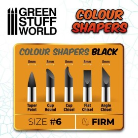 Pinceau Silicone - Colour Shapers TAILLE 6 - NOIR FERME