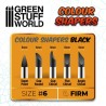 Pinceau Silicone - Colour Shapers TAILLE 6 - NOIR FERME
