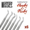 6x outils de sculpture COURBES