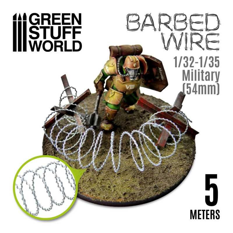 Fil Barbelé - 1/32-1/35 Militaire (54mm) Fil Barbelé - 1/32-1/35 Militaire (54mm)