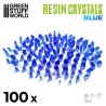 Cristaux de Résine BLEUS - Petits