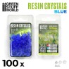 Cristaux de Résine BLEUS - Petits