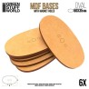 Socles OVALES AOS 60x35mm en MDF