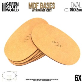 Socles OVALES AOS 75x42mm...