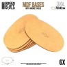 Socles OVALES AOS 75x42mm en MDF