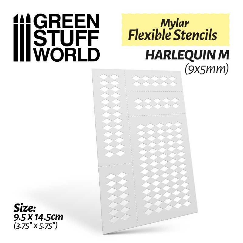 Pochoirs flexibles - ARLEQUIN M (9x5mm) Pochoirs flexibles - ARLEQUIN M (9x5mm)