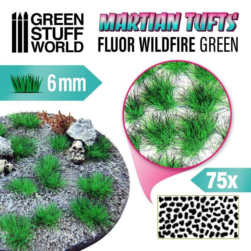 Touffes d'herbe martienne - FLUOR WILDFIRE GREEN Touffes d'herbe martienne - FLUOR WILDFIRE GREEN