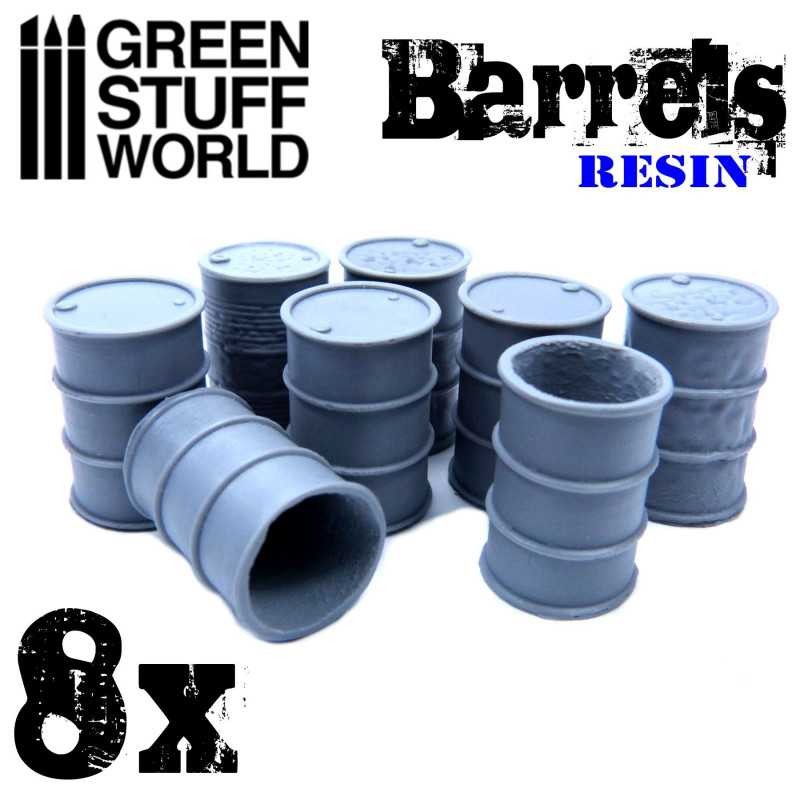 8x Barils en Resine 8x Barils en Resine