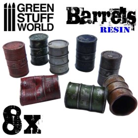 8x Barils en Resine