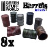 8x Barils en Resine